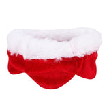 Adjustable Pet Christmas Costume Cape For Dogs Cats Cute Dog Cat Plush Lace Santa Claus Cloak With Hat Red Scarf Bib For Cats