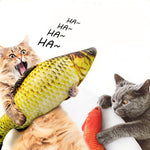 2019 artificial mint  kitten toy plush 3D fish-shaped cat toy kitten chewing interactive fun puppy toy pet toy