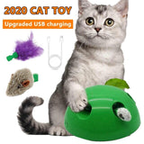 Cats Toy Cat Interactive Toys Pet Play Toys Non-slip 360 Degree Dome Shape Catch The Mouse Simulator Funny Game For Pet Cats