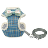 Cute Cat Harness and Leash Set Nylon Mesh Pet Puppy Harness Lead Cat Collar Clothes Vest For Small Cats Dogs Kitten Pet Supplies