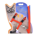 Nylon Cat Harness Vest Lead Leash Adjustable Pets Collar Traction Belt Rope Pet Walking Leash For Cat Small Dog Accessories