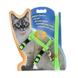 Nylon Cat Harness Vest Lead Leash Adjustable Pets Collar Traction Belt Rope Pet Walking Leash For Cat Small Dog Accessories