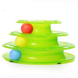 Funny Pet Toys Cat Crazy Ball Disk Interactive Amusement Plate Play Disc Trilaminar Turntable Cat Toy