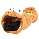 Folding Channel Dinosaur Giraffe Black Cat Tunnel Indoor Outdoor Pet Cat Training Toy For Cat Rabbit Animal Play Tunnel Tube